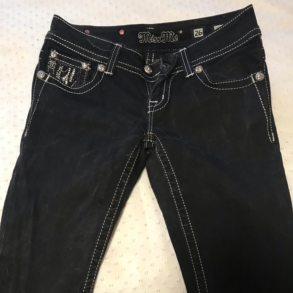 Miss Me black boot cut jeans